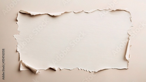 Wallpaper Mural Vintage Sepia Toned Old Blank Paper with Torn Edges and Texture Torontodigital.ca