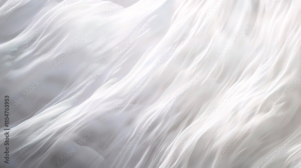 Fototapeta premium Soft Abstract White Waves with Vertical Stripes Texture Design