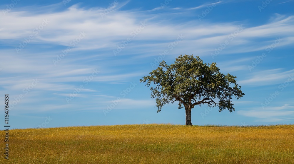 Majestic Live Oak Tree Towering Over a Serene Landscape, Exuding Timeless Beauty and Southern Charm Majestic Live Oak Tree Towering Over a Serene Landscape, Exuding Timeless Beauty and Southern Charm
