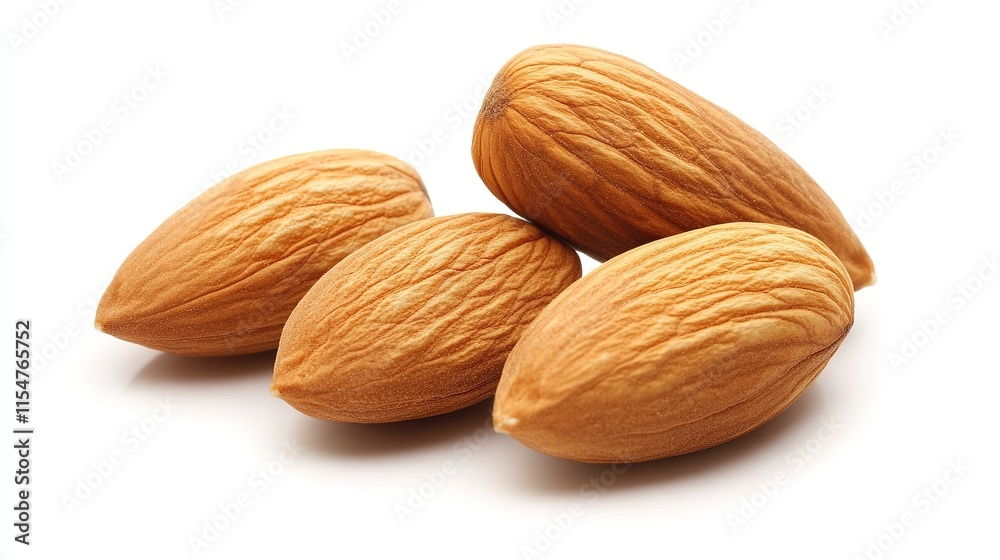 Rustic Wooden Background with a Single Nut Isolated Rustic Wooden Background with a Single Nut Isolated