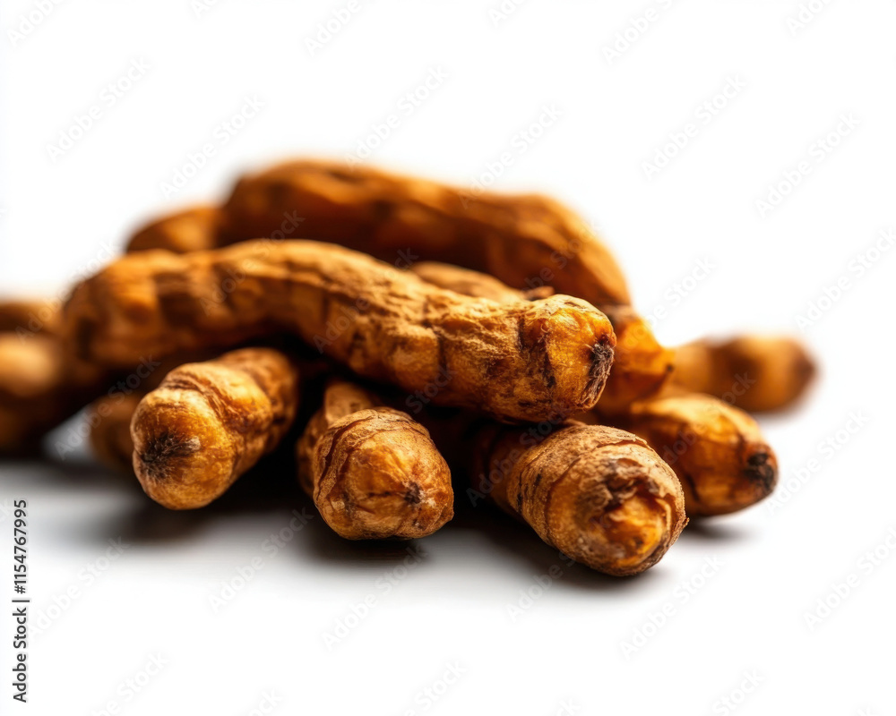 Close-up of flavorful tamarind pods on a white background. Close-up of flavorful tamarind pods on a white background.