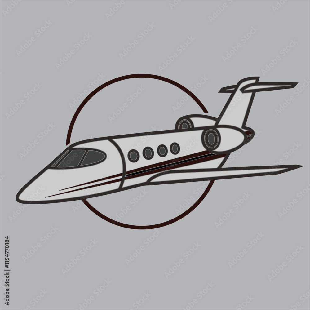 Private airplane vector Private airplane vector