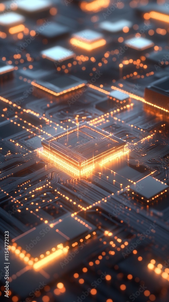 Quantum Innovation, Abstract graphs illuminated by glowing circuits and digital nodes, representing the future of business technology Quantum Innovation, Abstract graphs illuminated by glowing circuits and digital nodes, representing the future of business technology