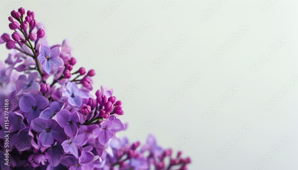 Beautiful Purple Flowers Against a Subtle Background Perfect for Elegant Designs Beautiful Purple Flowers Against a Subtle Background Perfect for Elegant Designs