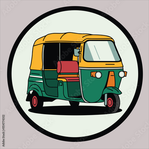 Auto Rickshaw and cng vector
