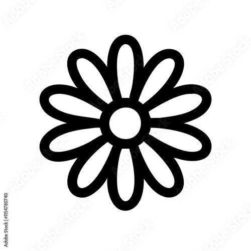 gerbera daisy flower icon design