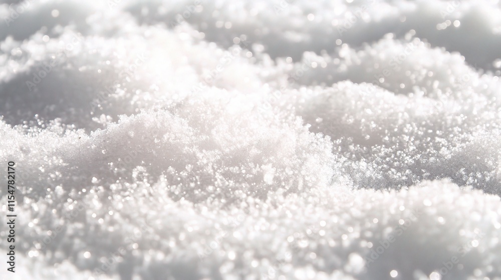 Soft White Snowflakes Gently Falling on a Serene Winter Background Soft White Snowflakes Gently Falling on a Serene Winter Background