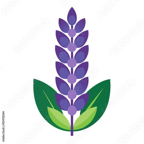 lupine flower icon design