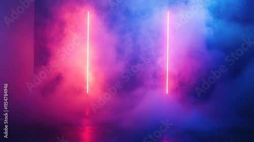 Wallpaper Mural Ethereal Smoke Background in Vibrant Colors for Creative Spaces Torontodigital.ca