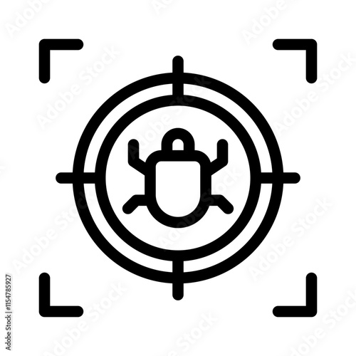 Malware line icon