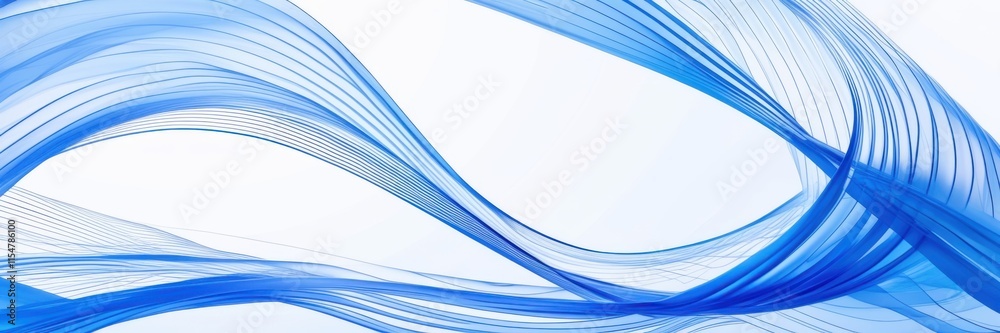 Abstract waves, fluid dynamics, blue gradient, flowing lines, transparent layers, dynamic curves, ethereal pattern, digital art, smooth texture, energy flow, minimalist design, white background, sleek Abstract waves, fluid dynamics, blue gradient, flowing lines, transparent layers, dynamic curves, ethereal pattern, digital art, smooth texture, energy flow, minimalist design, white background, sleek