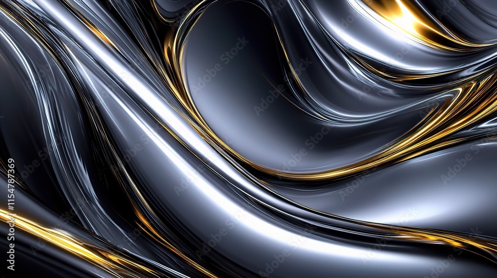 Modern Abstract Light Silver Background with Golden Line Art Modern Abstract Light Silver Background with Golden Line Art