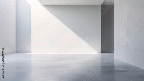 Wallpaper Mural Sleek White Abstract Background with Layered Gray Surfaces Torontodigital.ca