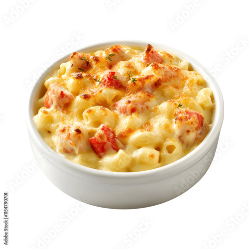 Lobster mac and cheese Isolated On Transparent Background