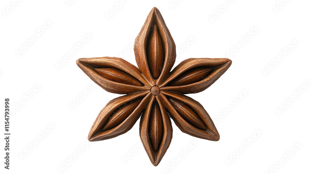 Intricately Carved Wooden Star Flower Design with Glossy Finish Ideal for Home Decor and Artistic Projects Intricately Carved Wooden Star Flower Design with Glossy Finish Ideal for Home Decor and Artistic Projects
