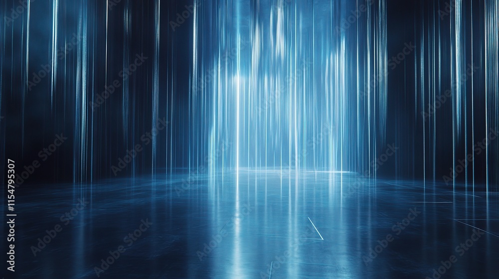 Futuristic Neon Light Background with Empty Floor Space Futuristic Neon Light Background with Empty Floor Space