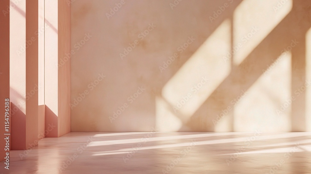 Clean and Soft Light Empty Studio Background with Clean Lines Clean and Soft Light Empty Studio Background with Clean Lines