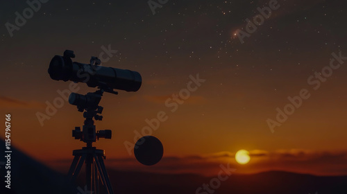 The telescope recorded the collision of two distant celestial bodies as dusk fell, and the stars above seemed to shimmer in response photo