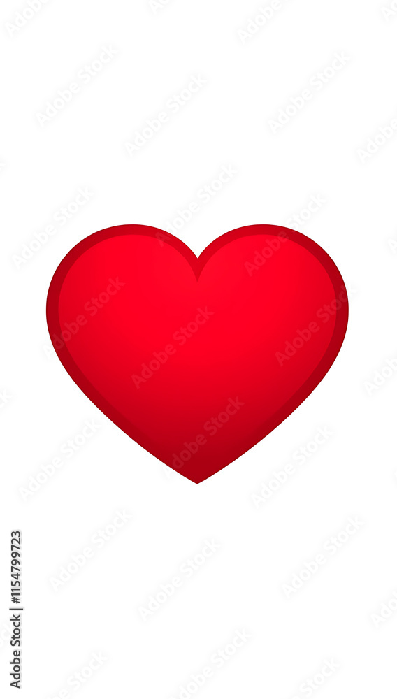 A heart-shaped icon with a flat, monochromatic style, symbolizing love, on a white background.
A heart-shaped icon with a flat, monochromatic style, symbolizing love, on a white background.