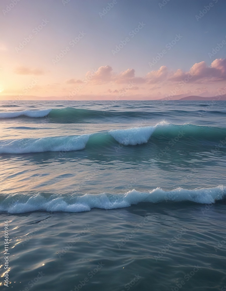 Gentle Foam on the Surface of Calm Waters with Soft Gradient Background, calm waters, water Gentle Foam on the Surface of Calm Waters with Soft Gradient Background, calm waters, water