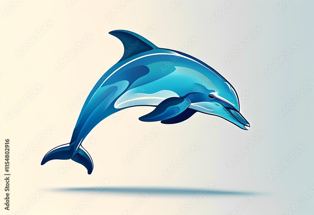 Fototapeta premium dolphin logo