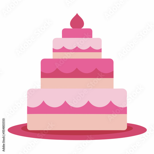 pink wedding cake beautiful pink two tiered weedy