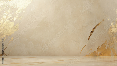 Golden Texture Wall and Flo...