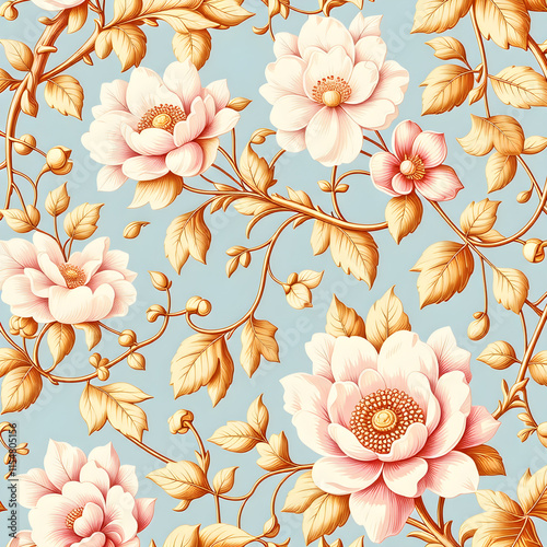 seamless pattern with flowers
