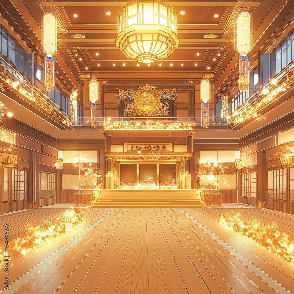 Obraz premium colorful background anime indoor for party