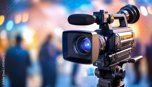 A professional video camera
