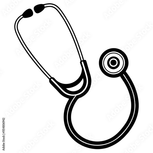 stethoscope isolated on white