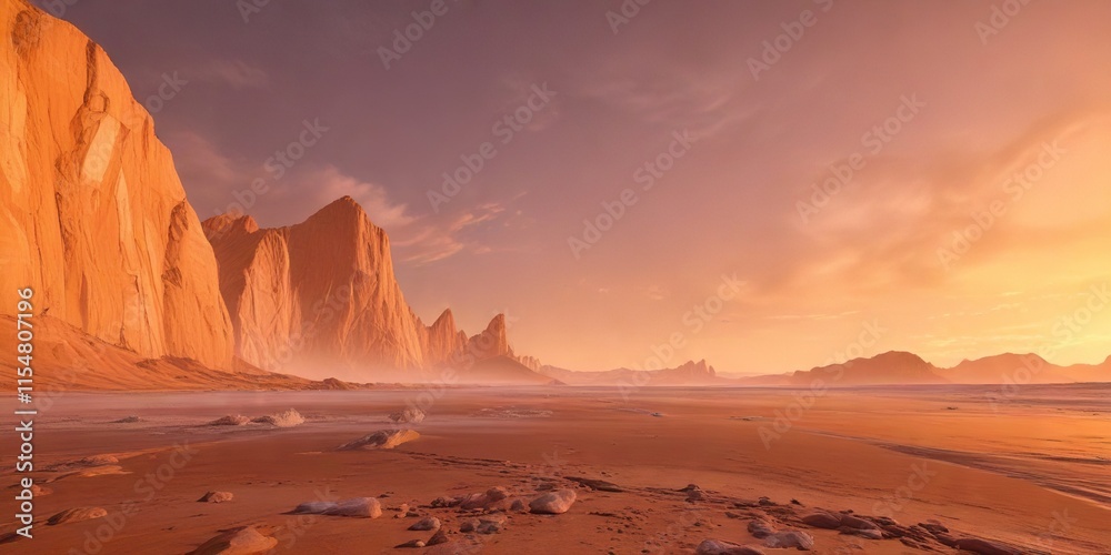 Naklejka premium Orange hue with soft pastel undertones and slight shimmering effect , orange, shimmer, gradient