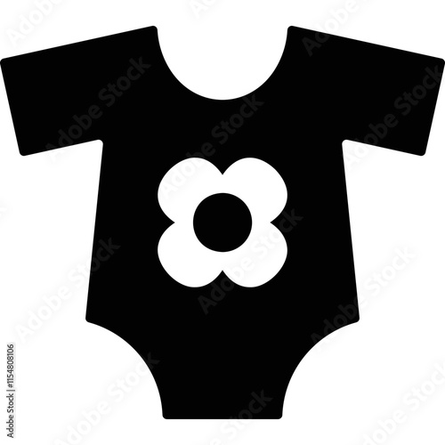 Simple vector icon newborn t-shirt
