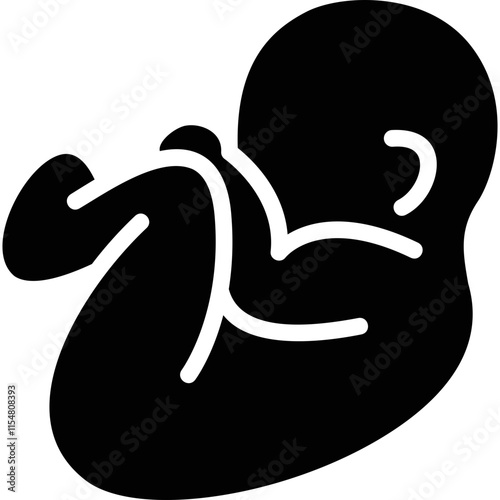 Simple vector icon newborn