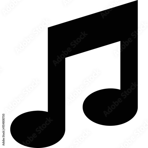 Simple vector icon sign music