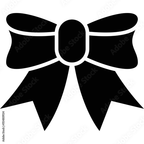 Simple vector icon bow tie