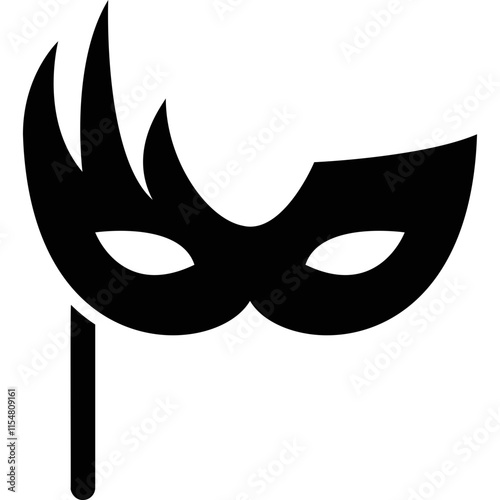 Simple vector icon masquerade mask