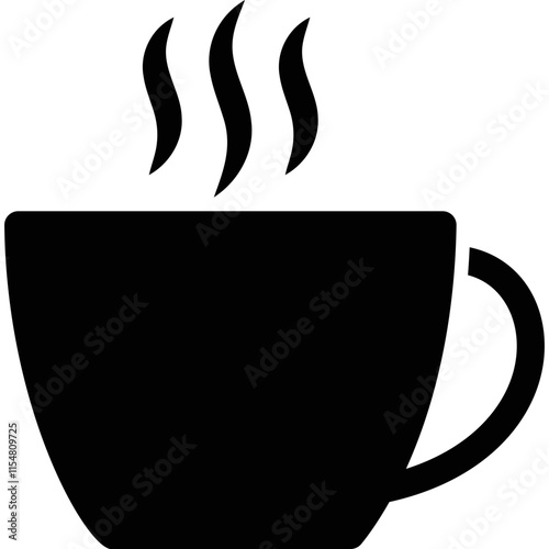 simple vector icon cup of tea