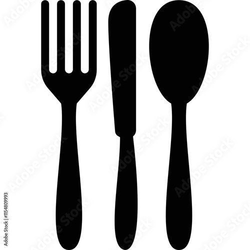 Simple vector icon cutlery