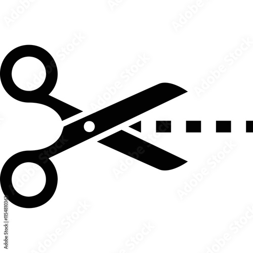 simple vector icon scissors
