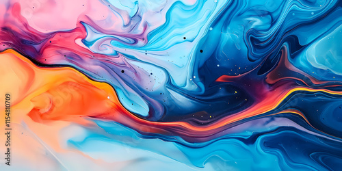 Wallpaper Mural Colorful liquid abstract background Torontodigital.ca