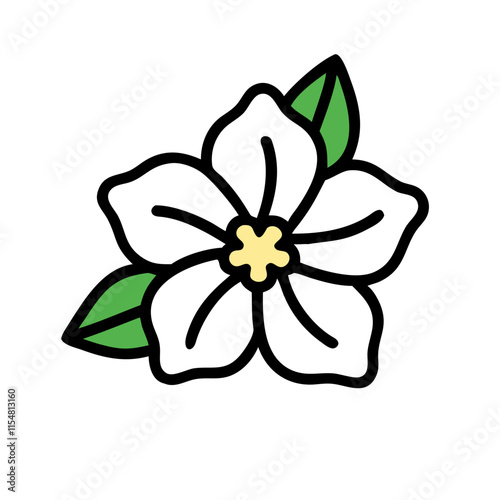 jasmine flower icon design