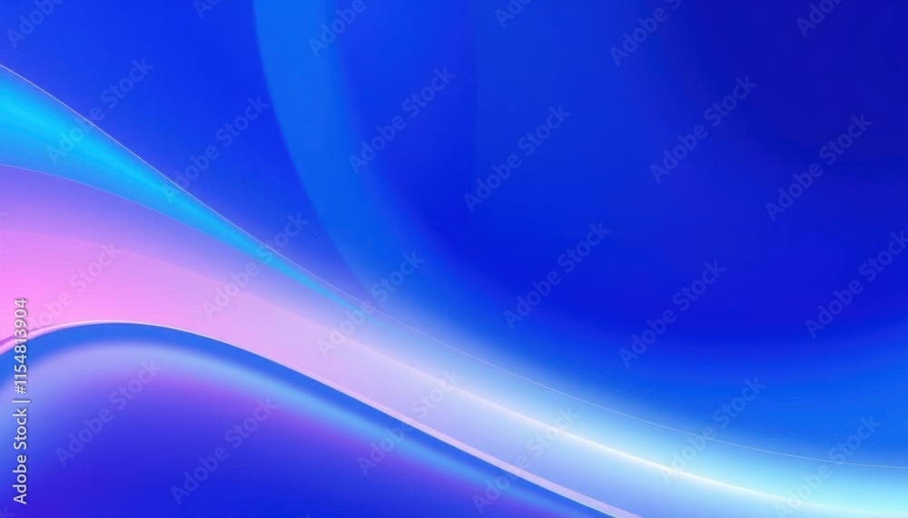 Obraz premium a close up of a blue and pink abstract background with a curved design