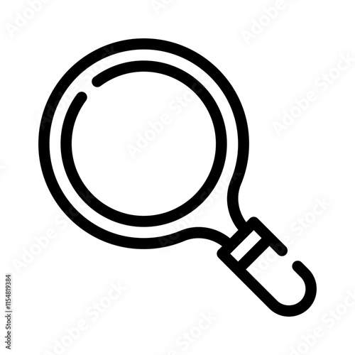 magnifying glass line icon