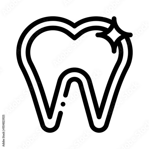 tooth line icon