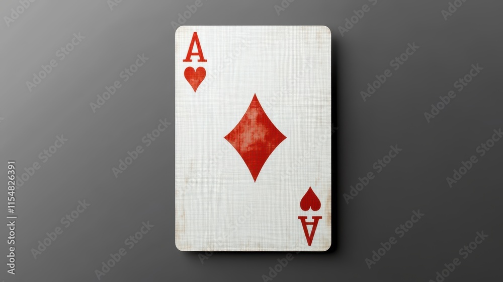 Obraz premium card ace on a transparent background. studio shot. copy space