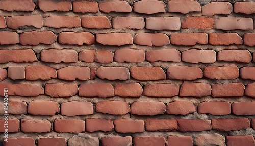 Cool red brick wall background as wallpaper. poster, banner.