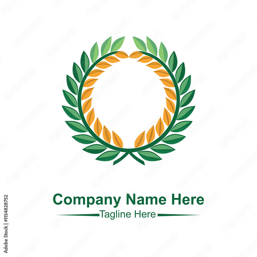 Naklejka premium Leaf logo