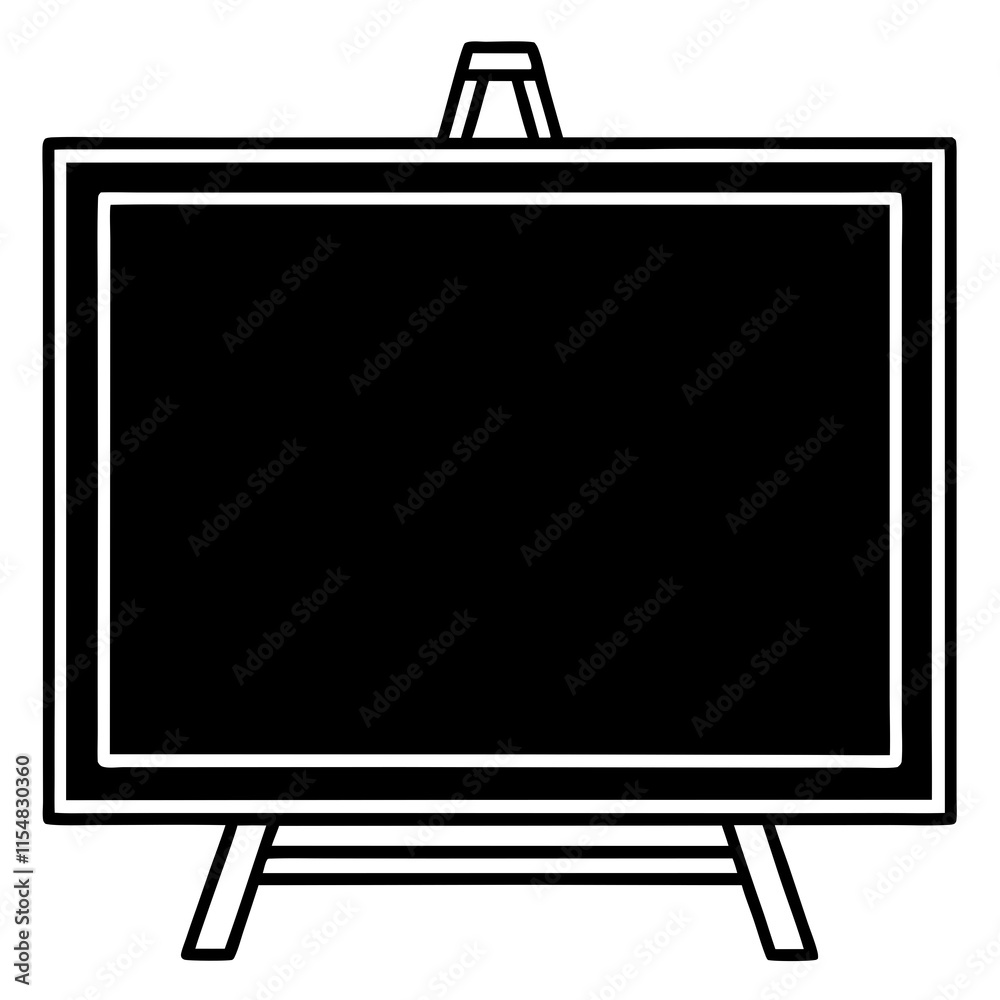 Blackboard Line Art Vector Design Blackboard Line Art Vector Design