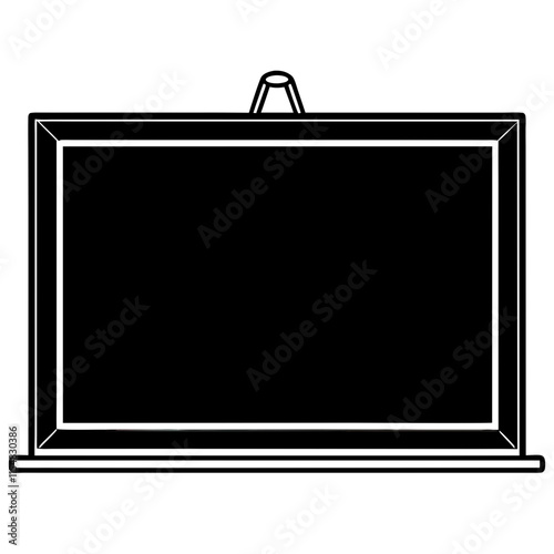 Blackboard Line Art Vector Design